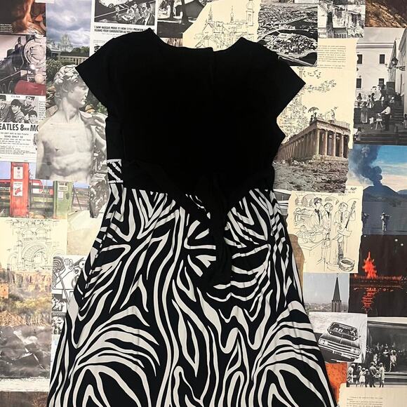 Y2k Enfocus studio zebra print mini dress - Picture 5 of 6